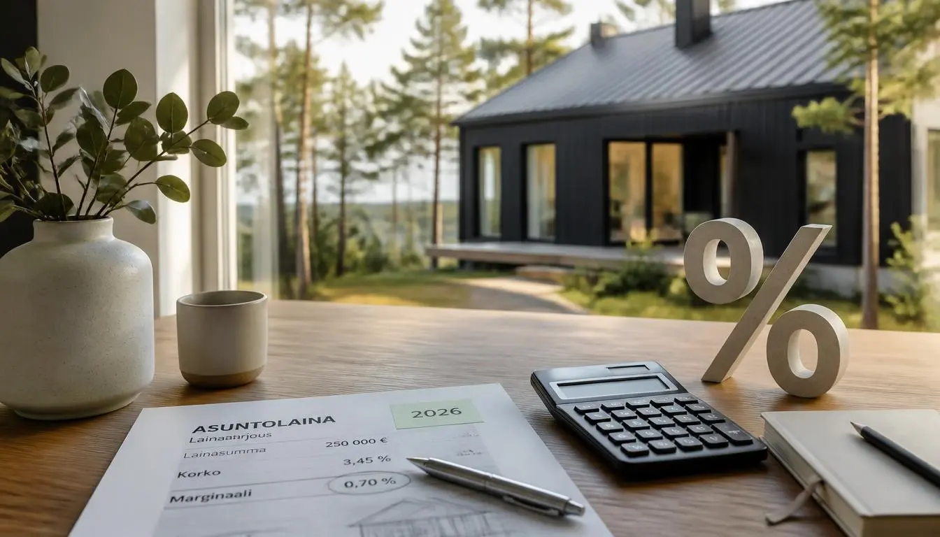 Mikä on hyvä asuntolainan marginaali 2026?